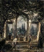 VELAZQUEZ, Diego Rodriguez de Silva y Villa Medici, Pavillion of Ariadn china oil painting artist
